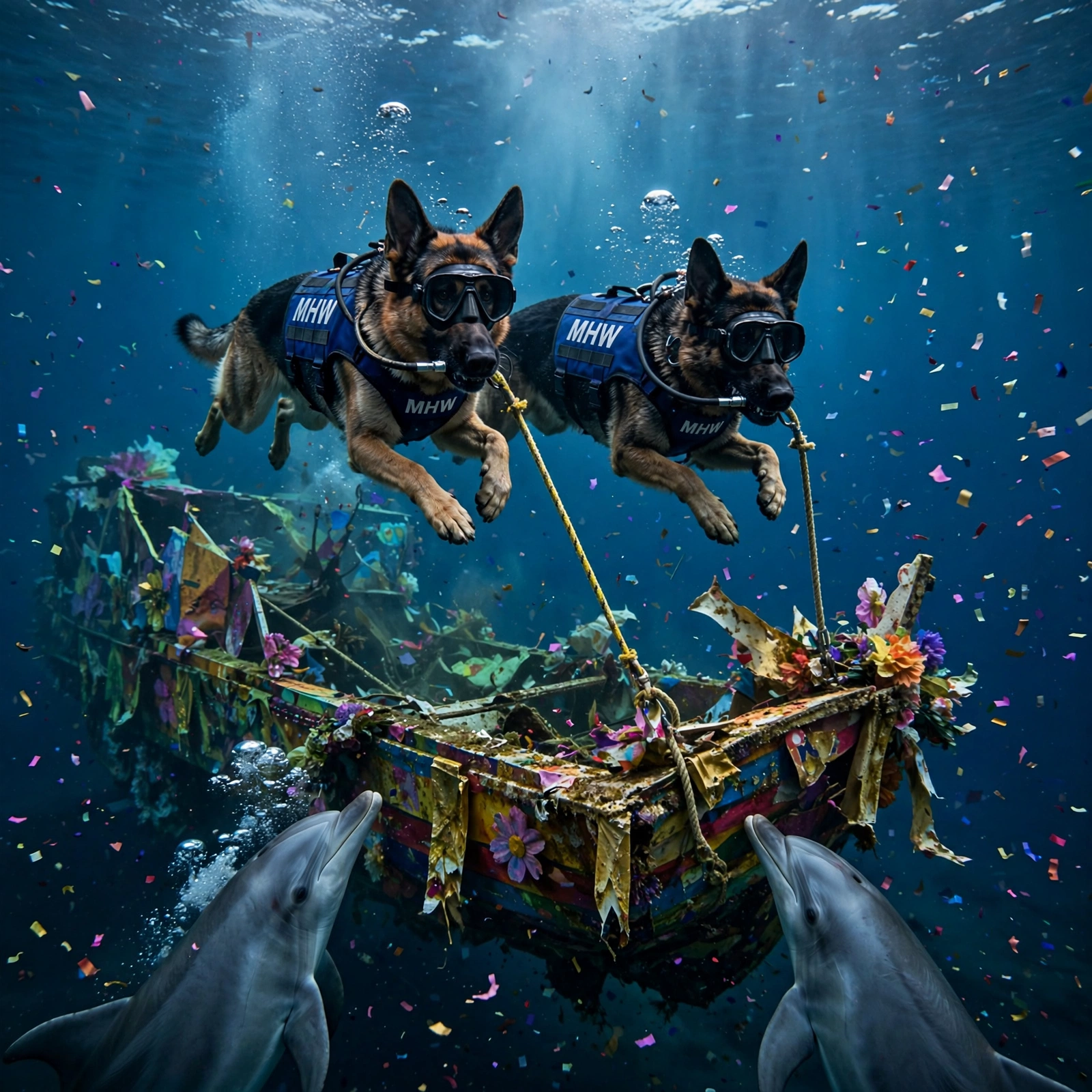 Sunken Parade Float Recovery
